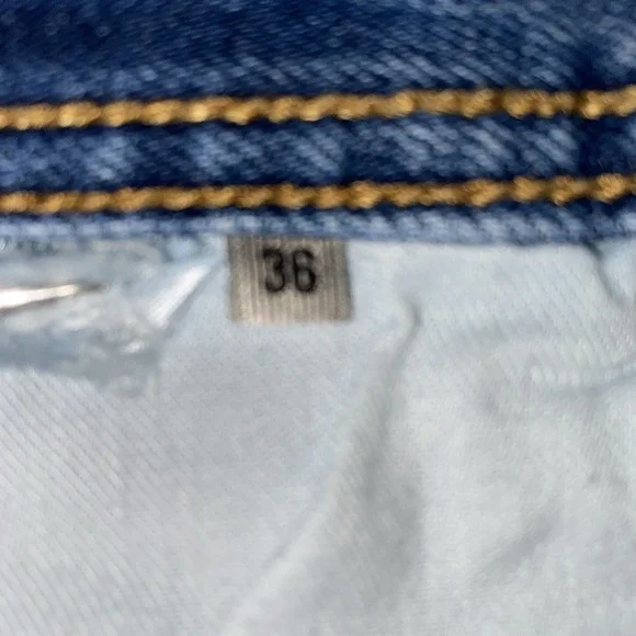 Guess Mens Vintage Regular Boot Blue Denim Medium Wash Vintage 36 x 34 - Picture 10 of 12